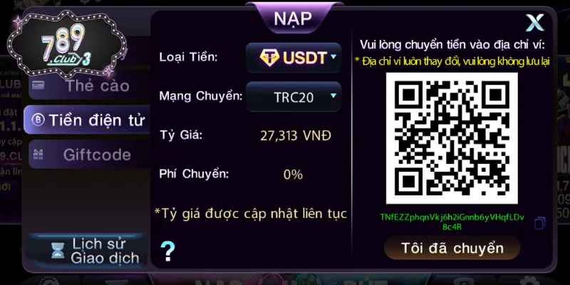 Giải quyết sự cố xác minh khi nạp tiền tại cổng game